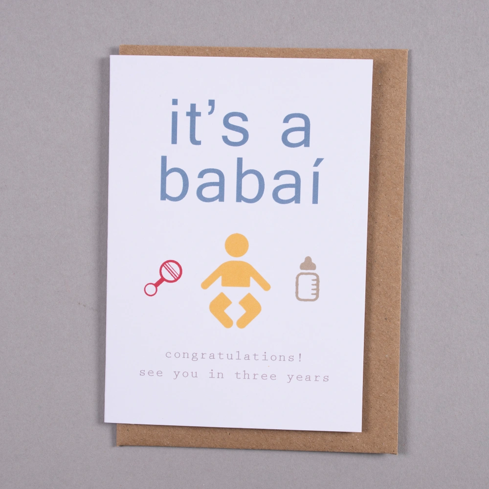 Baby Card - 3 Years Baby