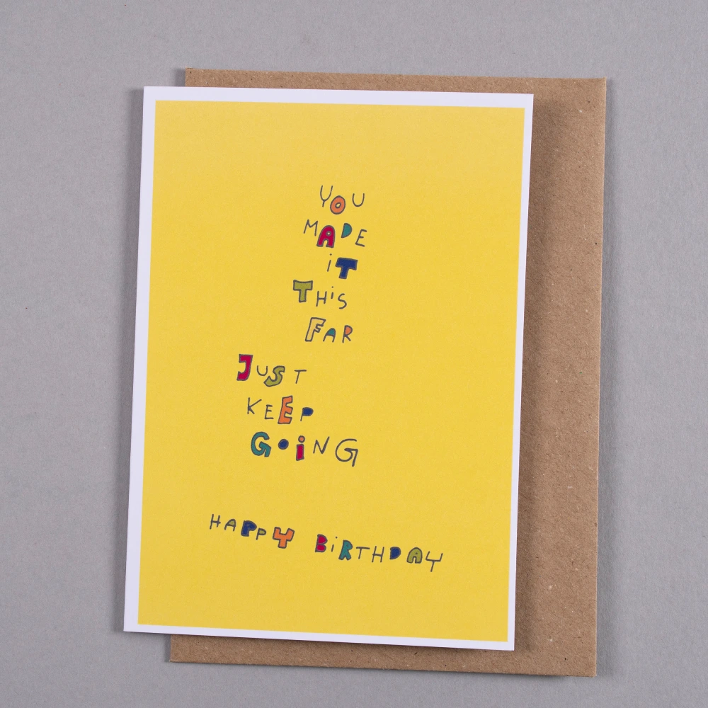 Birthday Card - Keep Going